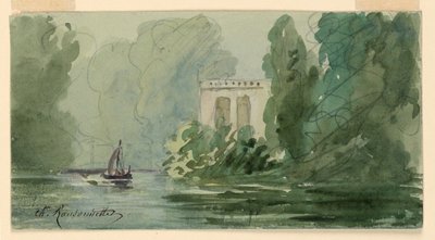 Imaginært landskab af Charles Nicolas Ransonnette
