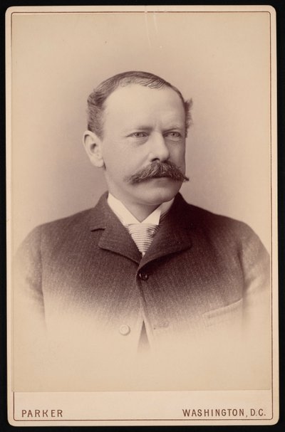 Portræt af Dr. James Milton Flint 1838-1919, mellem 1887 og 1904. af Charles Parker