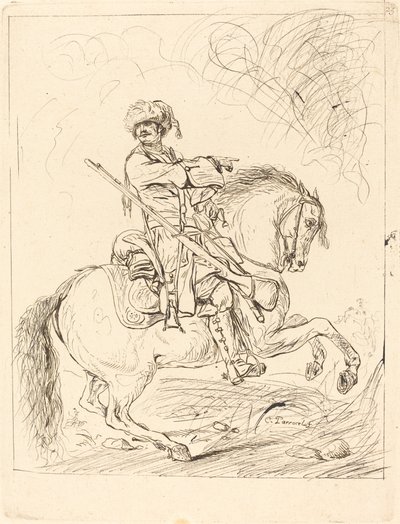En Drage til Hest af Charles Parrocel