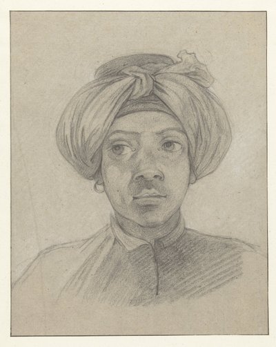 Hovedstudie af en mameluk af Charles Parrocel