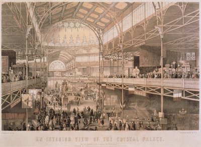 Det indre af New York Crystal Palace, pub. af Endicott & Co., New York, 1855 af Charles Parsons