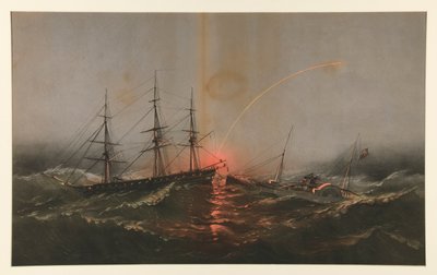 Den amerikanske fregat Sabine, redder en bataljon af amerikanske marinesoldater fra transportguvernøren af Charles Parsons