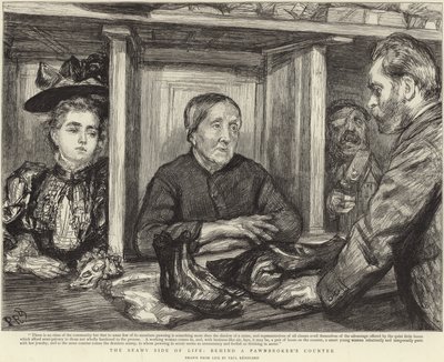 Bag en pantelåners disk (litho) af Charles Paul (after) Renouard