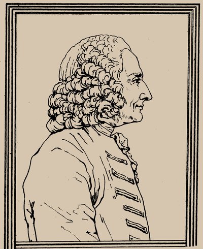 Portræt af komponisten Jean-Philippe Rameau 1683-1764, ca. 1800. af Charles Paul Landon