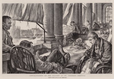 Rekonvalescenterne på balkonen på St Thomas