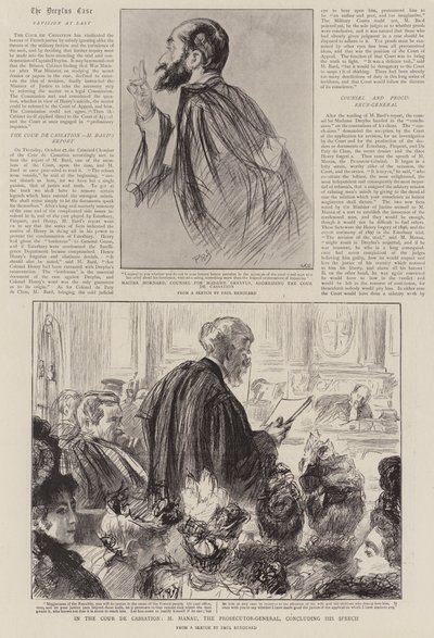 I Cour de Cassation afsluttede M Manau, generalanklageren, sin tale af Charles Paul Renouard