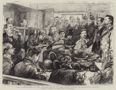Undersøgelsen af Mr. Wilfrid Blunt i Court House i Woodford, Irland af Charles Paul Renouard