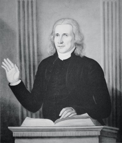 Francis Asbury (litho) af Charles Peale (after) Polk