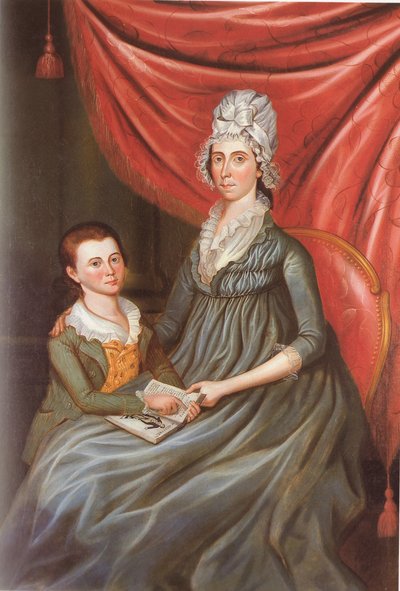 Eleanor Conway Hite og sønnen James Madison Hite af Charles Peale Polk