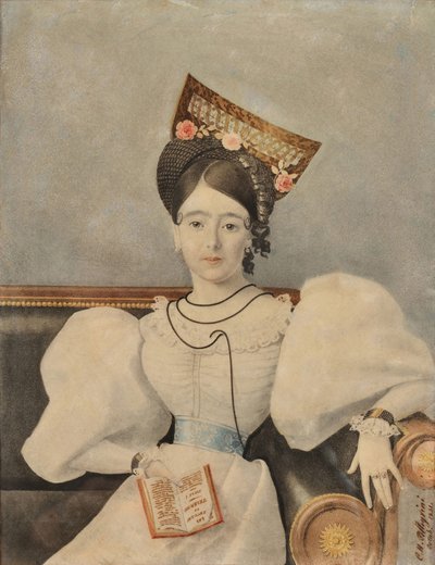 Fru Lucia Carranza de Rodríguez Orey af Charles Pellegrini