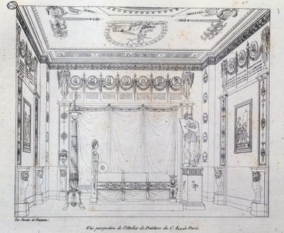 Malerstudie for CI af Charles Percier