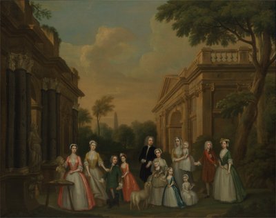 The Finch Family, ca. 1732 (olie på lærred) af Charles Philips