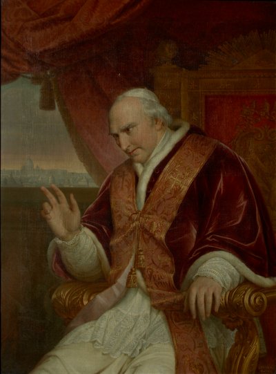 Portræt af pave Pius VIII 1761-1830, 1828. af Charles Picqué