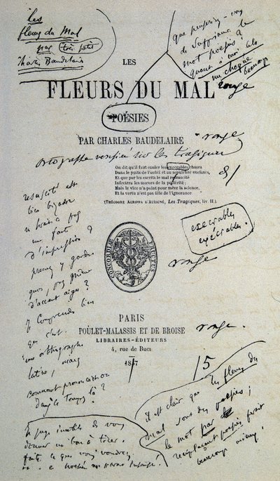 Godt at tegne fra “Fleurs du Evil”, kommenteret af Charles Baudelaire af Charles Pierre Baudelaire