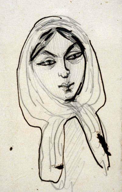 Portræt af Jeanne Duval, midten af det 19. århundrede af Charles Pierre Baudelaire