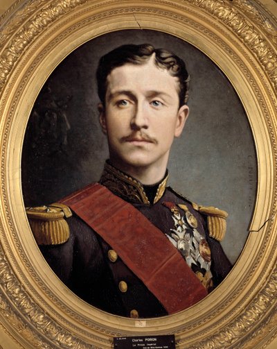 Portræt af prins kejserlige Eugene Louis Napoleon (1856 - 1879), søn af Napoleon III. Maleri af Charles Porion (1800-tallet) af Charles Porion