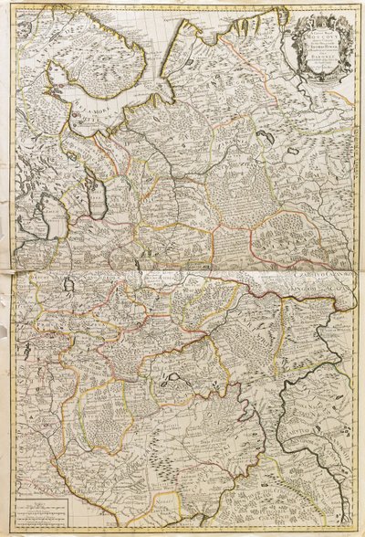 Kort over Muscovy af Charles Price