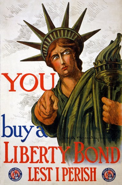 DU køber en Liberty Bond, 1917 af Charles Raymond Macauley