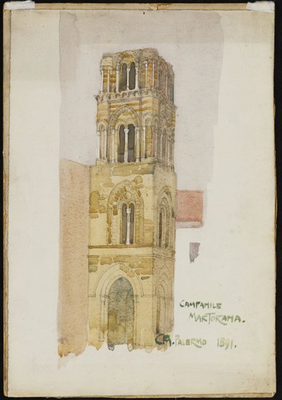 Martorana klokketårn, Palermo, 1891 af Charles Rennie Mackintosh