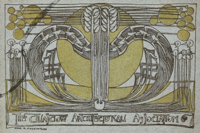 Conversazione Program, fra Glasgow Architectural Association af Charles Rennie Mackintosh