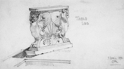 Bordben, 1891 af Charles Rennie Mackintosh