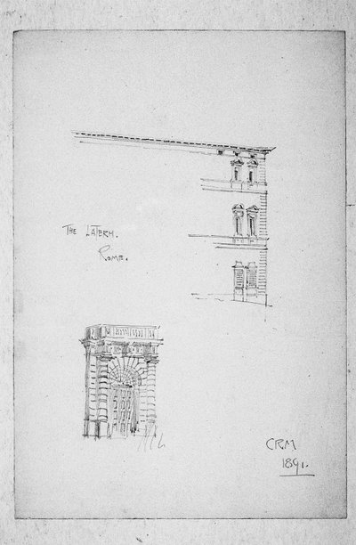 Lateranen, Rom, 1891 af Charles Rennie Mackintosh