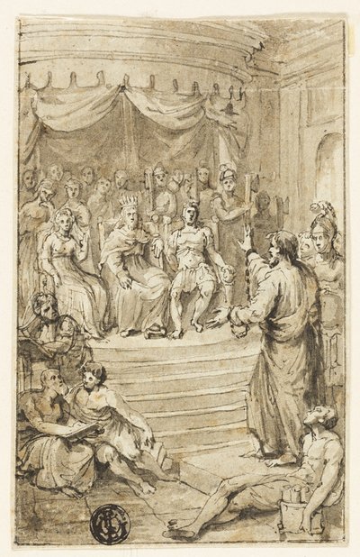 Paulus før Festus og Agrippa af Charles Reuben Ryley