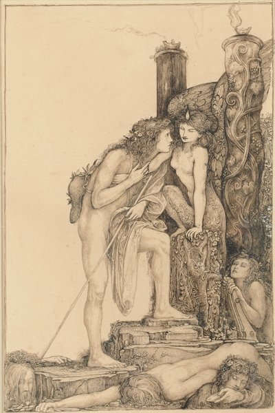Ødipus og Sfinxen af Charles Ricketts