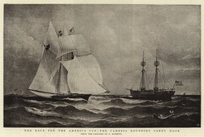 Race for America Cup, Cambria runde Sandy Hook af Charles Ricketts