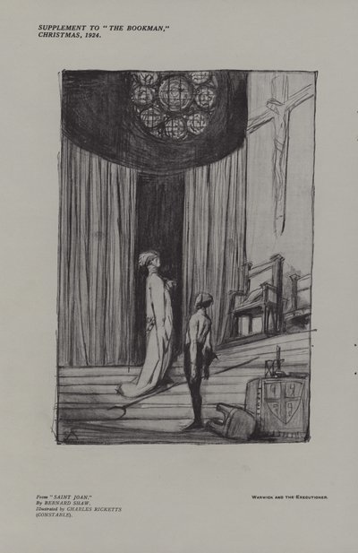 Warwick og bødlen fra Saint Joan af Charles Ricketts
