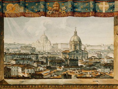 Rom fra Trinita dei Monti, af Charles Robert Cockerell