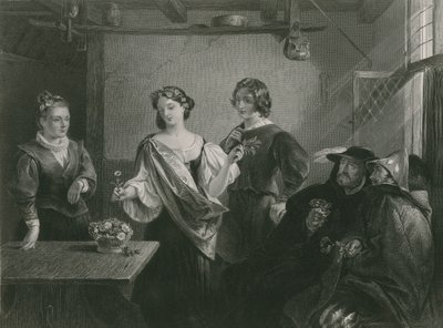 Florizel og Perdita, vinterens fortælling af Charles Robert Leslie