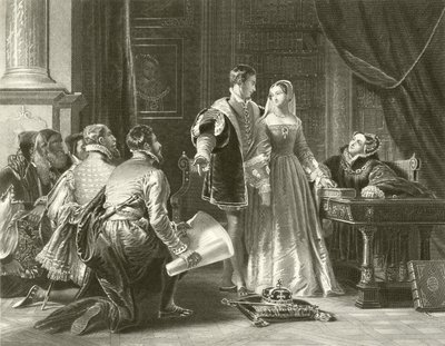 Lady Jane Greys modvilje mod at acceptere kronen af Charles Robert Leslie