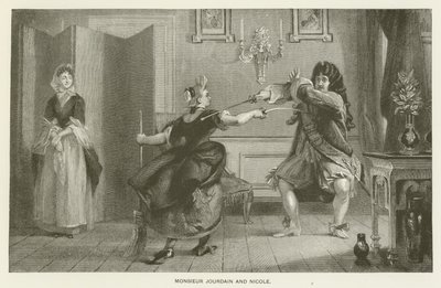 Monsieur Jourdain og Nicole af Charles Robert Leslie