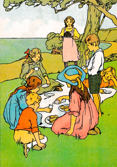 En julemiddag i New Zealand, 1912 af Charles Robinson