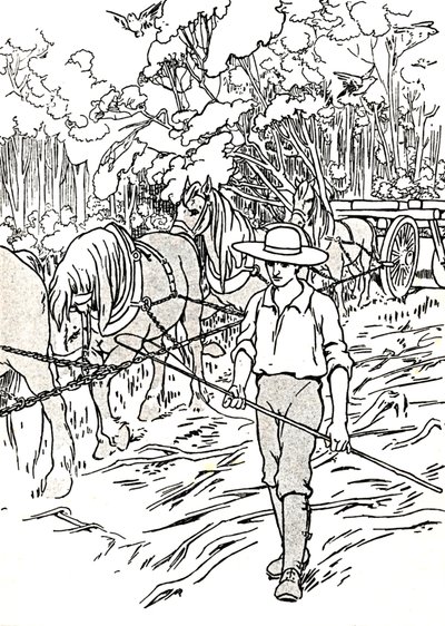 En nybygger rydder sit land, 1912 af Charles Robinson