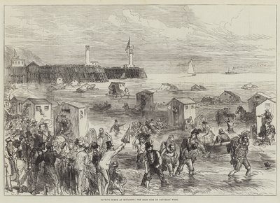 Badescene ved Boulogne, højvandet lørdag uge af Sir John Charles Robinson
