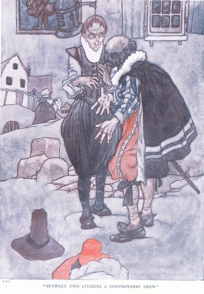 Mellem de to borgere voksede en strid, 1930