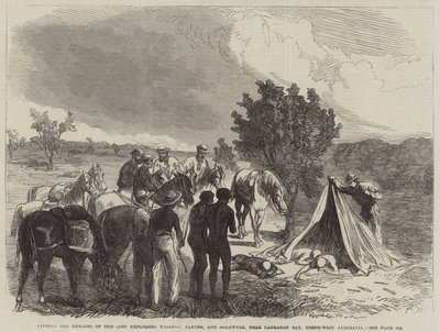 At finde resterne af de forsvundne opdagelsesrejsende, Harding, Panter og Goldwyer, nær Lagrange Bay, North-West Australia af Sir John Charles Robinson