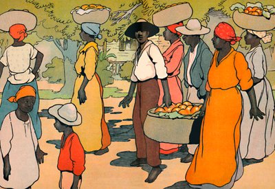 Går på markedet, 1912 af Charles Robinson