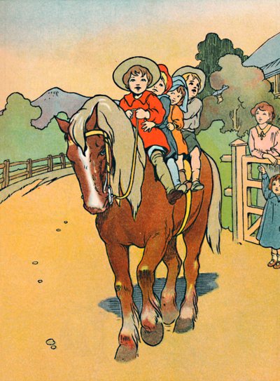 Går i skole i New Zealand, 1912 af Charles Robinson