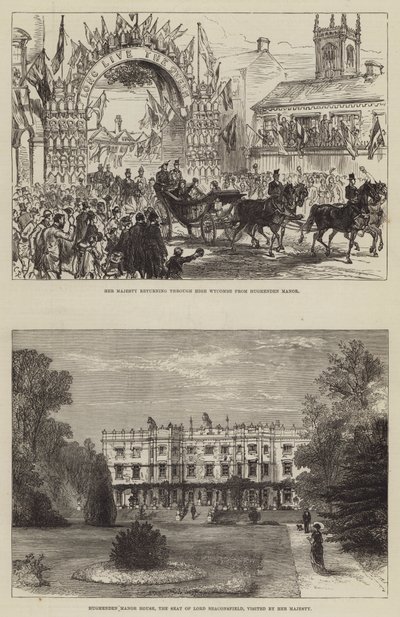 Hendes Majestæts Besøg i Hughenden af Sir John Charles Robinson