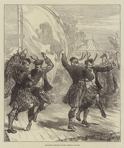 Highland Dancing på Crystal Palace af Sir John Charles Robinson