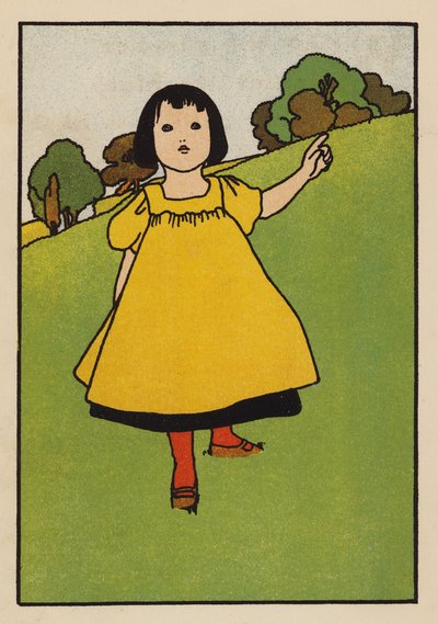 Illustration til Babes and Birds (farvelitografi) af Charles Robinson