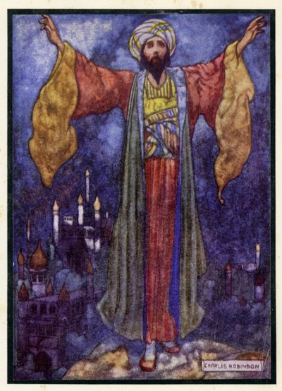Illustration til Rubaiyat af Omar Khayyam af Charles Robinson