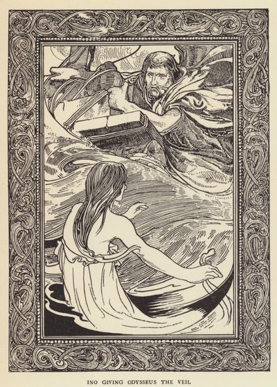 Ino giver Odysseus sløret af Sir John Charles Robinson