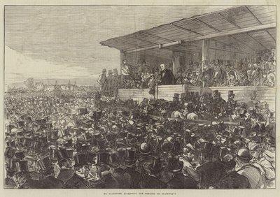 Gladstone taler til mødet om Blackheath af Sir John Charles Robinson