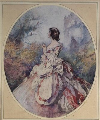 Musik, ca. 1920 (akvarel) af Charles Robinson