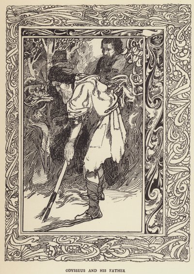 Odysseus og hans far af Sir John Charles Robinson