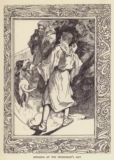 Odysseus ved Svinehyrden af Sir John Charles Robinson